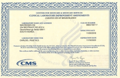 Macrogen Becomes the First Clinical Lab in Korea to Receive CLIA Accreditation