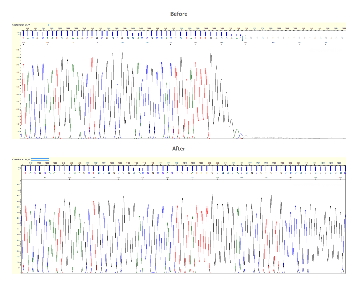 Difficult Template Sequencing